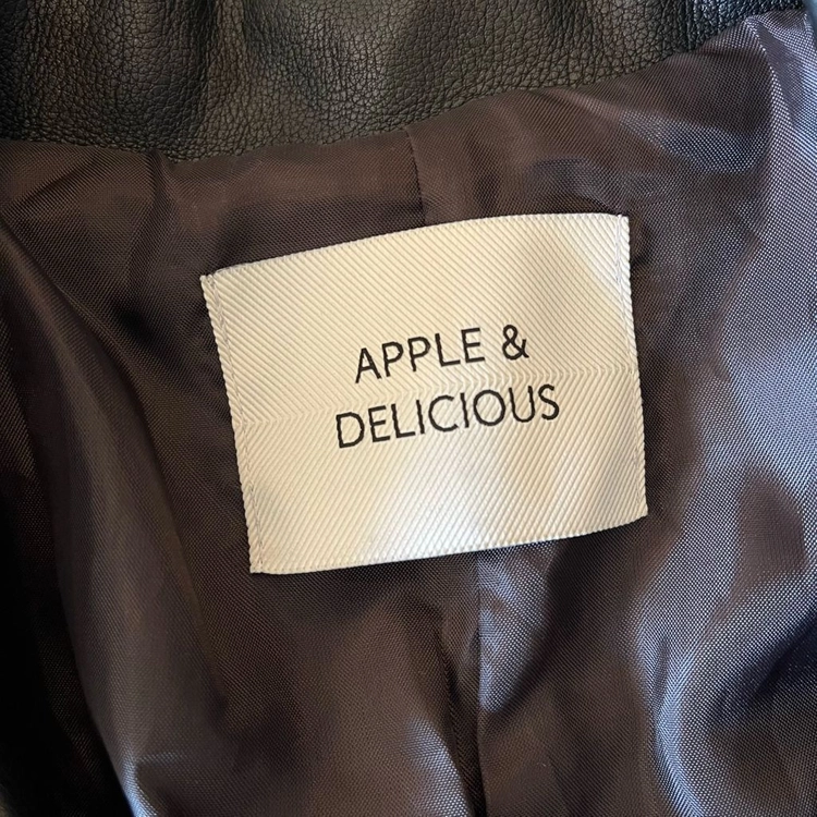 APPLE & DELICIOUS 레더 가죽 자켓 양가죽 자켓 M/95 이미지