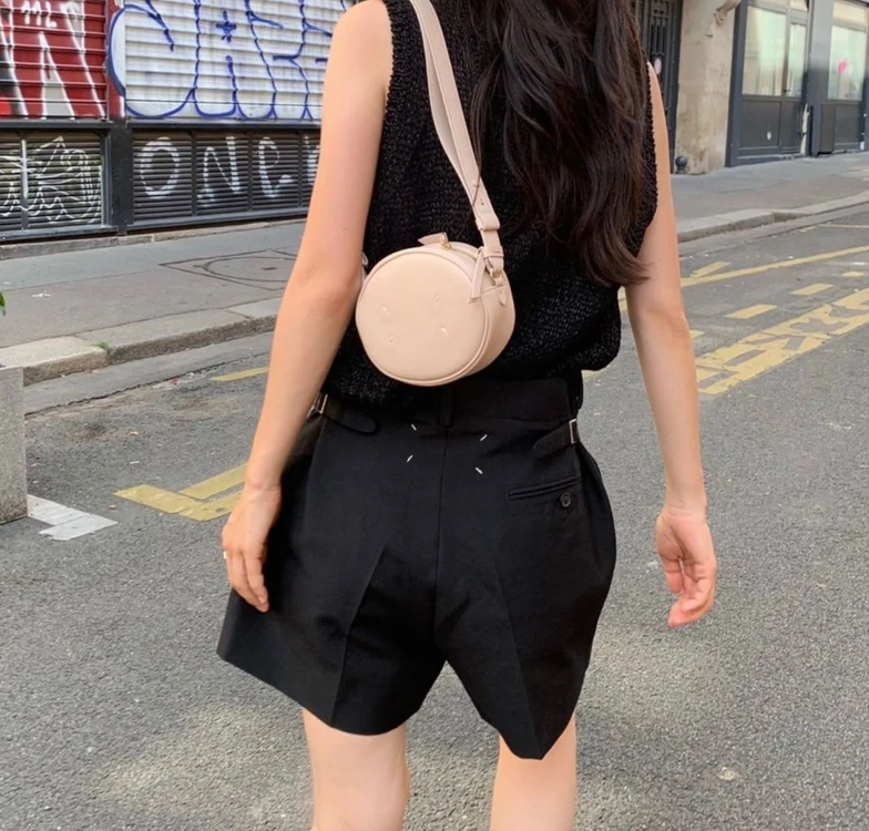 메종 마르지엘라 타비 탬버린백 로즈파우더 이미지