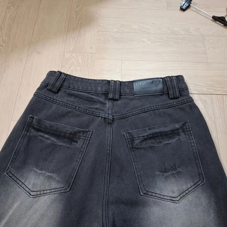 OREETA 와이드블랙 데님진스 이미지