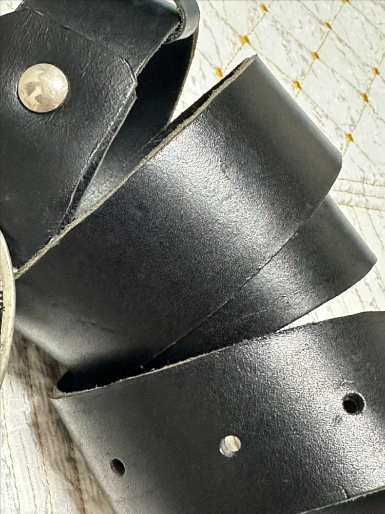 HarleyDavidson 할리데이비슨 오토바이 빅 버클 소가죽 벨트 이미지