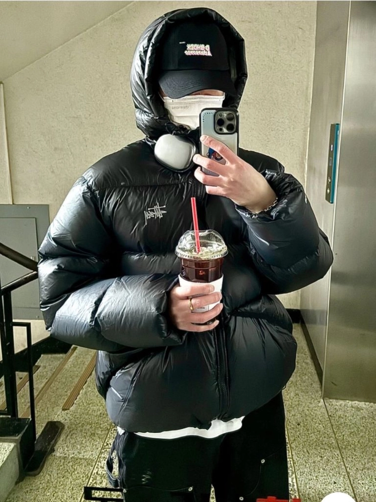 스투시 립스탑 팬텀 패딩 블랙 - 안심되는 중고거래