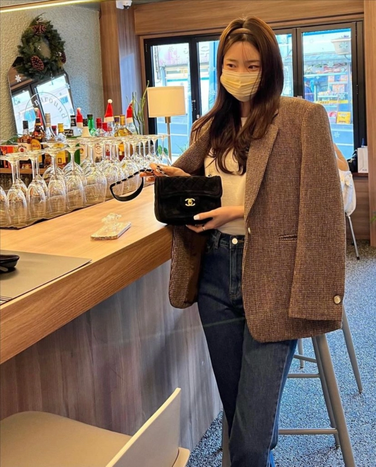 영국정식수입원단 정품 살롱드 해리스 트위드 자켓 m 러브미우 시에 오르 미닛뮤트 타낫 모노하 리본빛 이미지