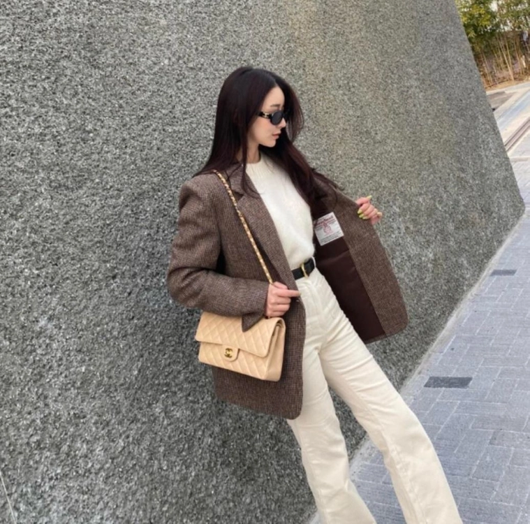 영국정식수입원단 정품 살롱드 해리스 트위드 자켓 m 러브미우 시에 오르 미닛뮤트 타낫 모노하 리본빛 이미지