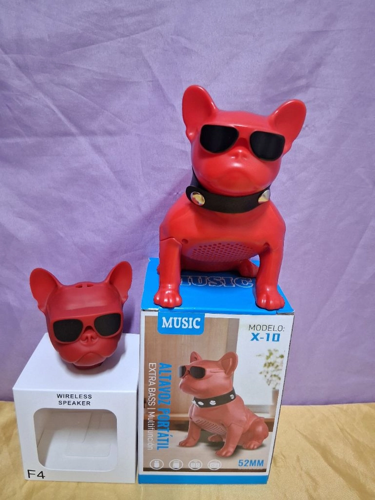 불독 블루투스 스피커.얼굴,앉아있는.2개일괄 이미지