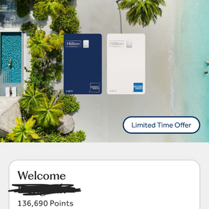힐튼포인트 판매합니다 약 13.6만 hilton point (포인트당 5.8원) 이미지