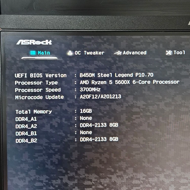 라이젠5-5600X + ASRock B450M 스틸레전드 이미지