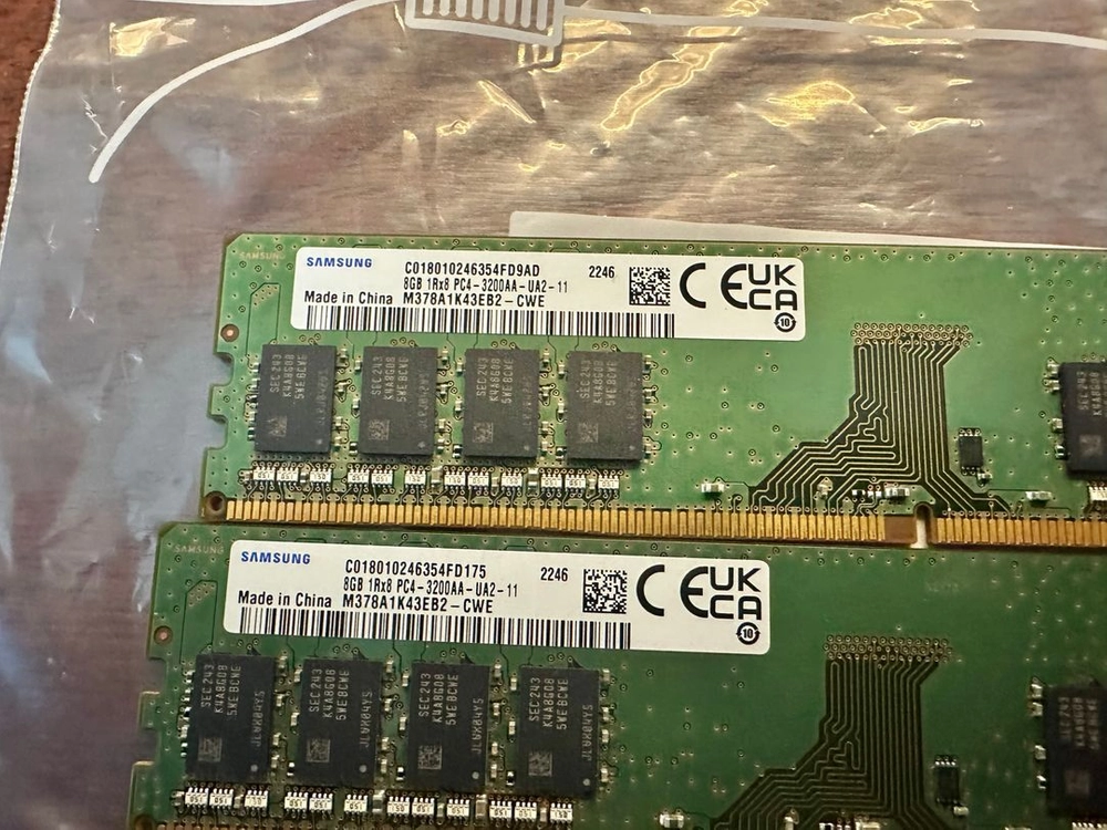 DDR4 16GB 메모리 2개 세트 이미지