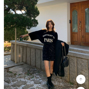 벨벳 오버핏 반팔티 이미지