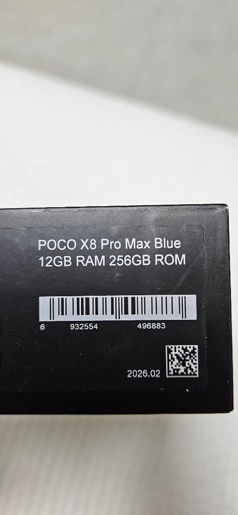 포코 x8 pro max 블루 12g 256g 이미지