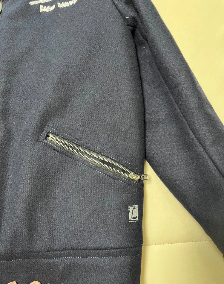 랑방 LANVIN 네이비 울 블루종 자켓 100사이즈 이미지