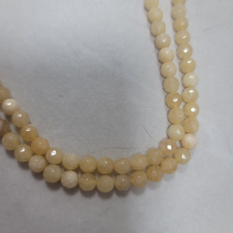 6mm 노란 원석 2줄일괄 이미지