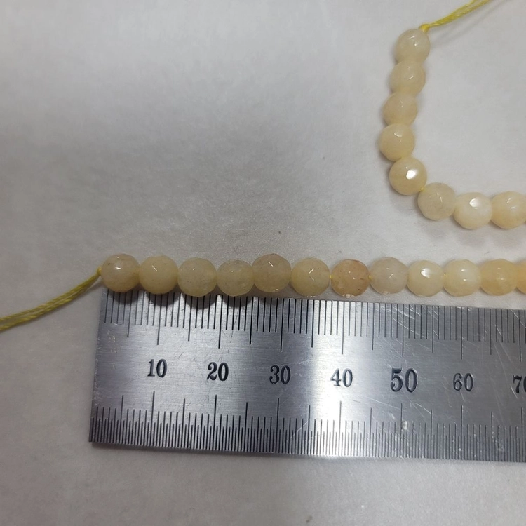 6mm 노란 원석 2줄일괄 이미지