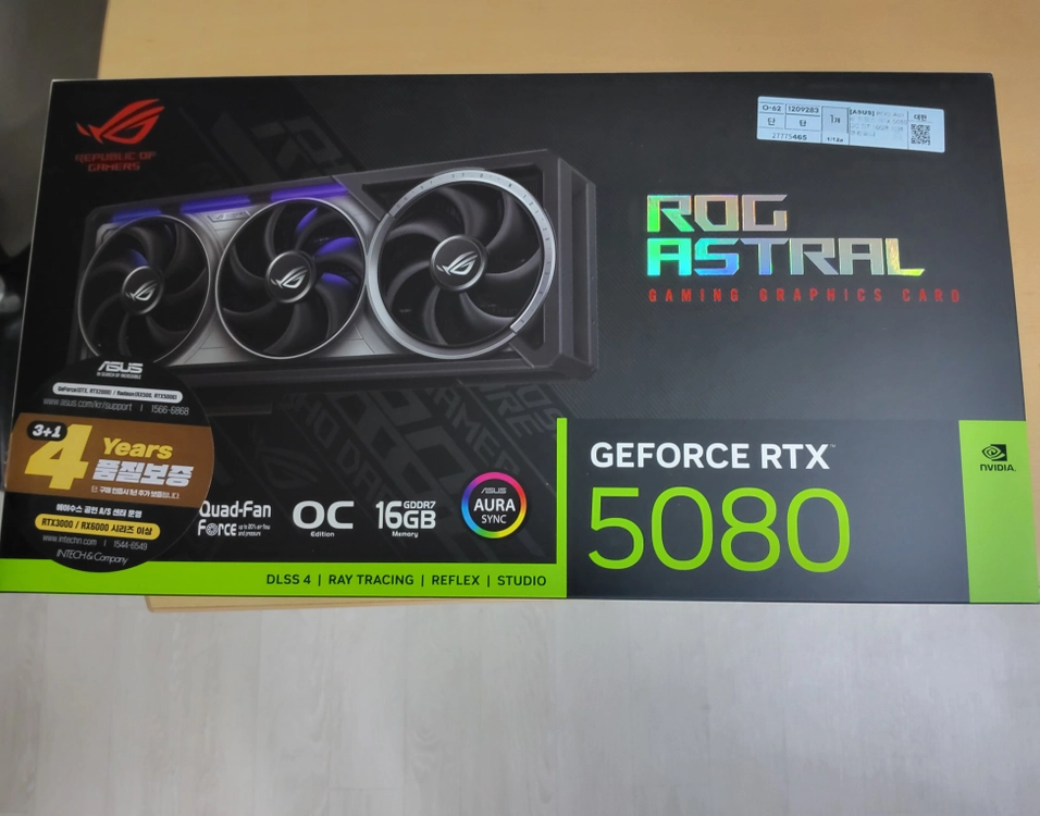 ASUS 아스트랄 RTX 5080 OC 16GB 판매합니다. - 안심되는 중고거래