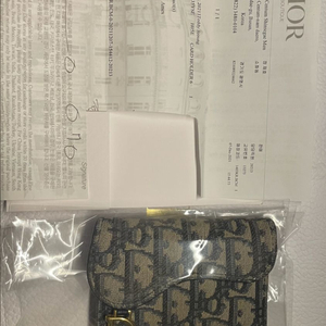 디올 오블리크 새들 카드지갑 정품 이미지