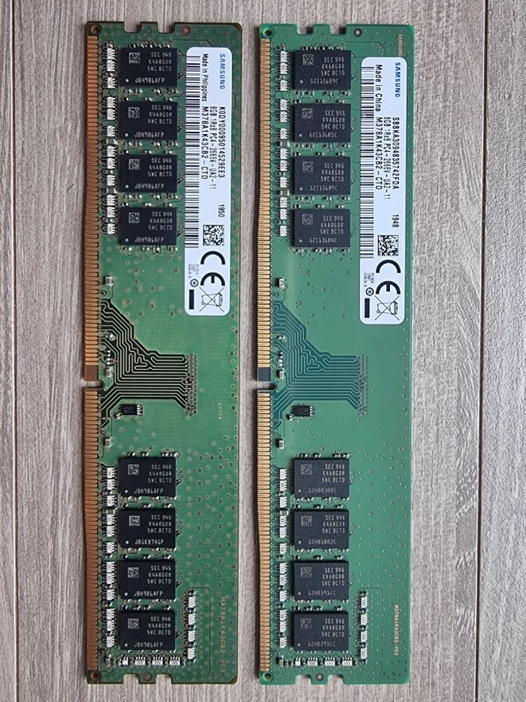 삼성 램 8기가 DDR4 2666V PC용 상태좋음 이미지