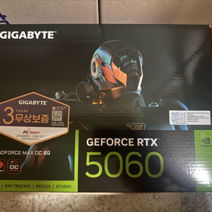 [미개봉] GIGABYTE RTX 5060 WINDFORCE MAX OC D7 8GB 이미지