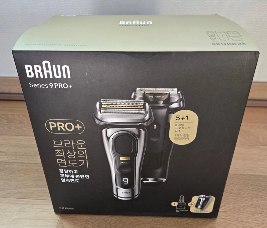 브라운 시리즈 9 PRO+ 전기면도기 + 파워 케이스 9566cc 이미지