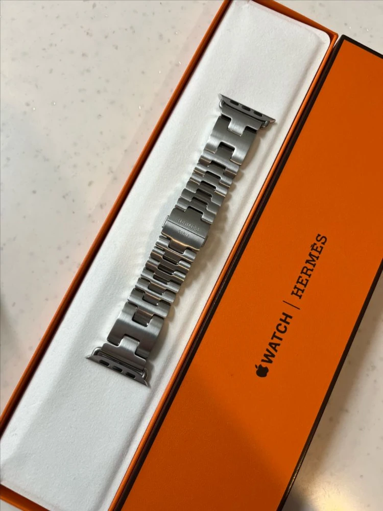 애플워치 에르메스 사티네 그랜드 H 46mm M사이즈 SSS급 이미지
