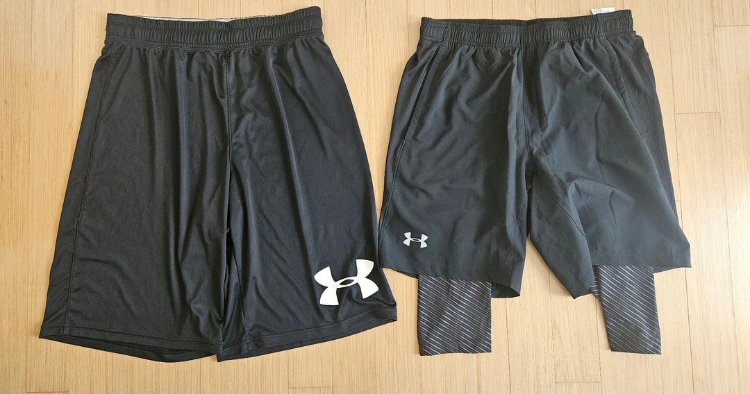 언더아머 바지 L , 언더아머 반팔 XL 이미지