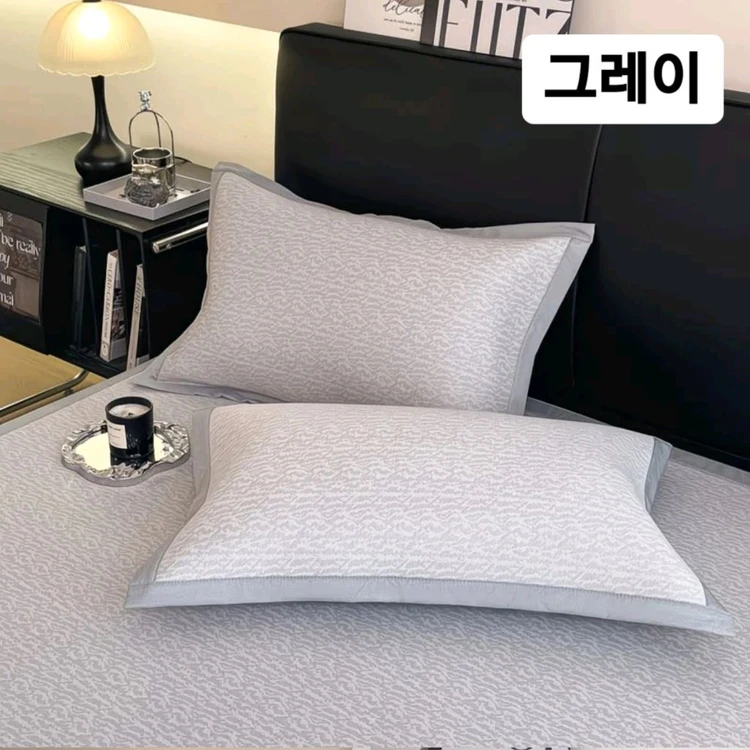 여름용 쿨 베개커버 2개세트(새상품) 이미지
