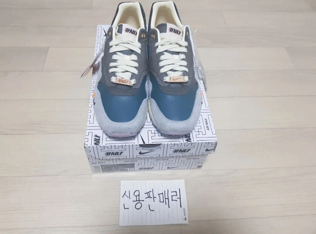 [260] 나이키 x 카시나 에어맥스1 원앙 파티클 그레이 나코탭 정품 미시착 새상품 이미지