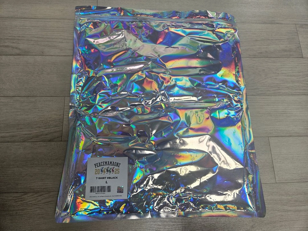 [L] 피스마이너스원 x 마마 피스마마원 반팔 티셔츠 블랙 정품 미개봉 새상품 이미지