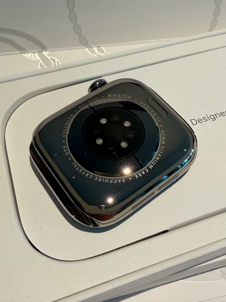 애플워치11 42mm 네추럴 티타늄 밀레니즈루프 새상품 팝니다. 이미지