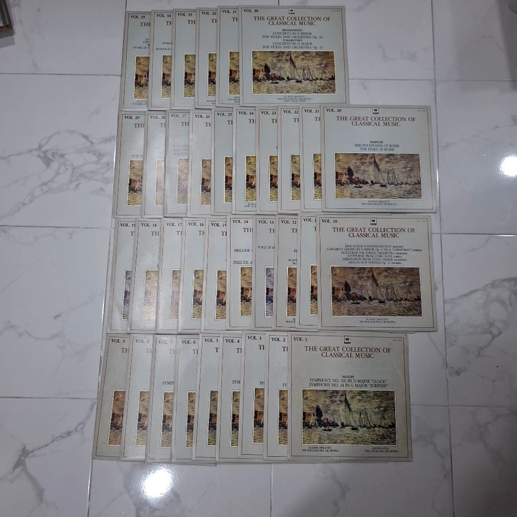 세계 명곡 클레식 총 35 장 lp판 전집 이미지