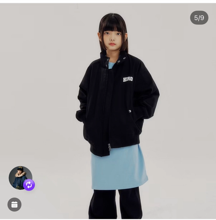 히로 블랭크헤링턴자켓 블랙 160 이미지