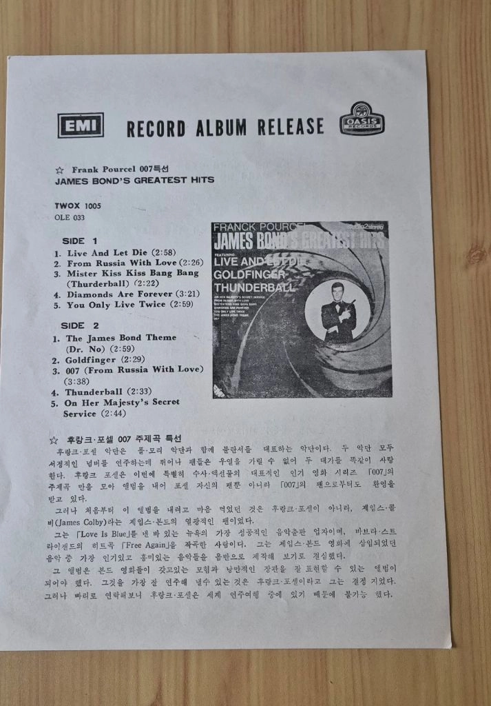 애니메이션 OST LP 레코드. A급 이미지