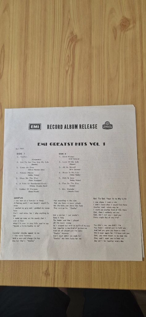 영국 그랜드 핫스 Vol.1 LP. A급 이미지