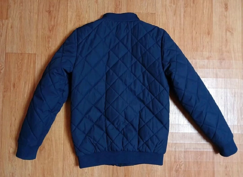 뉴발란스(정품) 남성 퀄팅 항공 점퍼 자켓 (네이비) (95~100슬림) (상태 최상급) 이미지