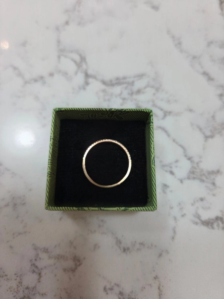 18K 화이트 큐빅 반지 이미지