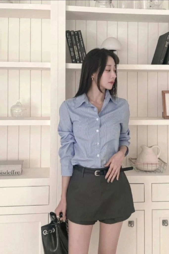 데얼쉬이즈 스트라이프 셔츠 이미지