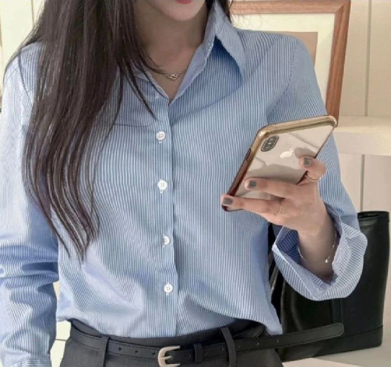 데얼쉬이즈 스트라이프 셔츠 이미지