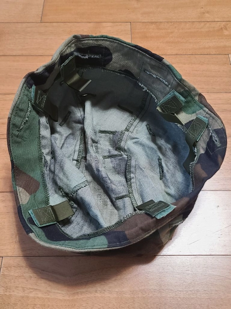 미군 오리지날 우드랜드 헬멧피 이미지