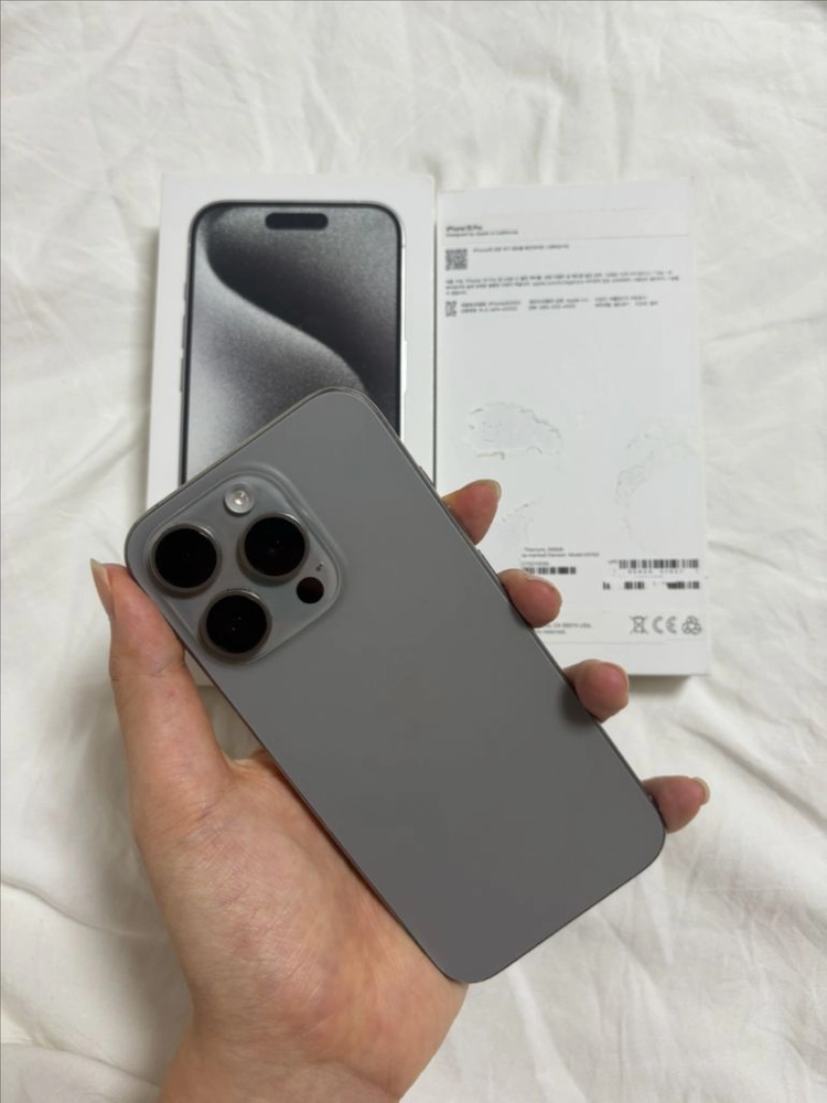 S급 아이폰 15pro256GB 네추럴 티타늄 (배터리88%) 이미지