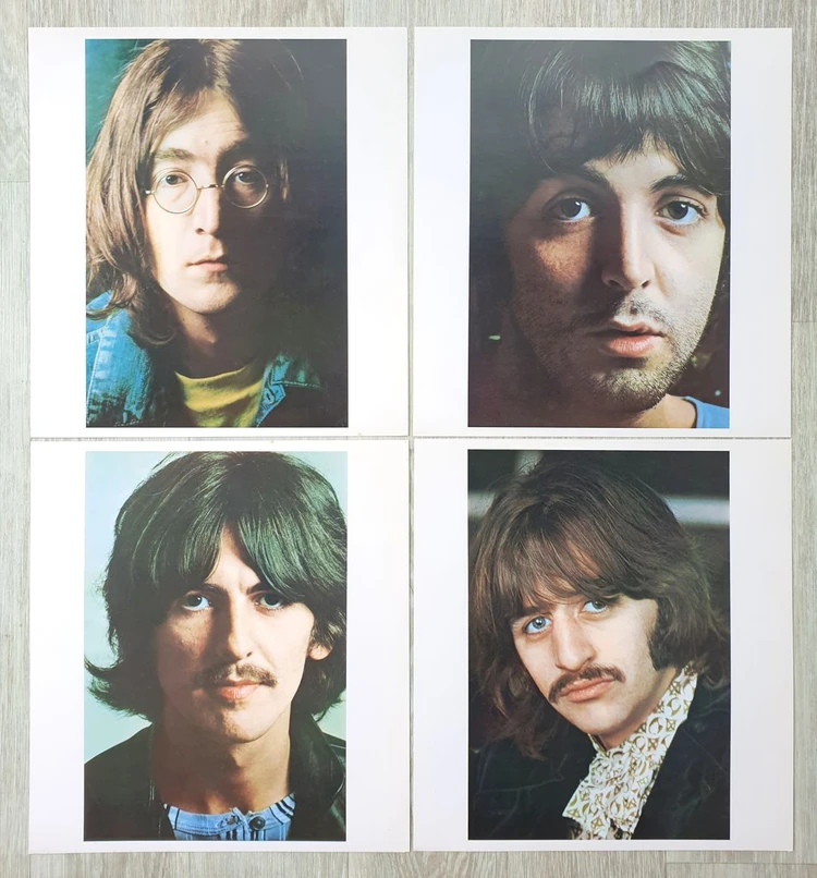 The Beatles - White Album 2LP 포스터, 4x포토 포함 이미지