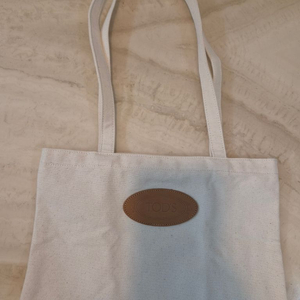 TODS 토즈 아이보리 캔버스 에코백 이미지