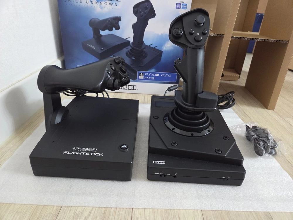PS345 PC 미사용단순개봉 HORI FLIGHT STICK 호리 플라이트 스틱 에이스콤벳7 에디션 이미지