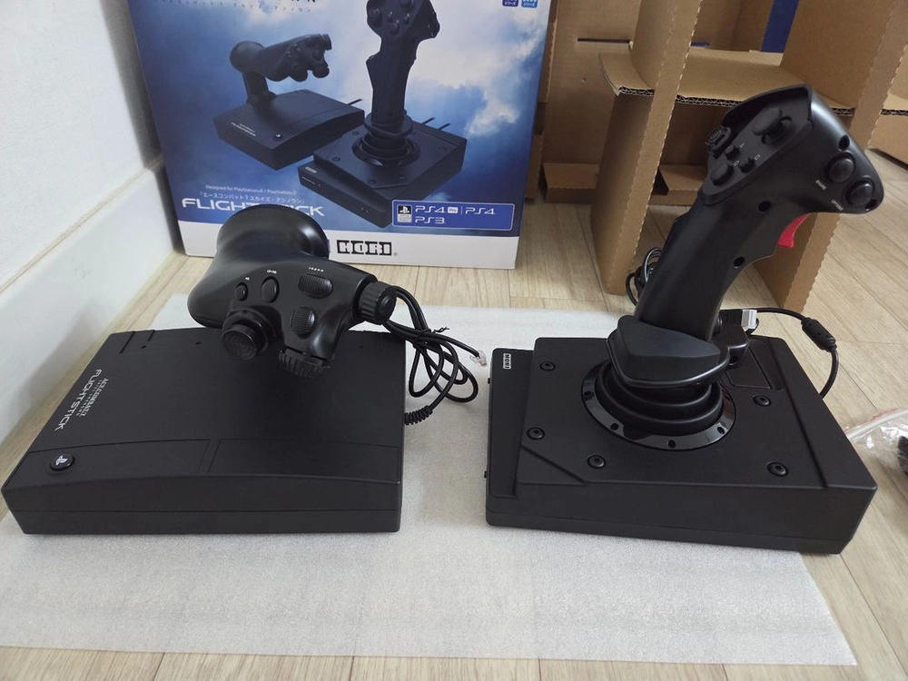PS345 PC 미사용단순개봉 HORI FLIGHT STICK 호리 플라이트 스틱 에이스콤벳7 에디션 이미지