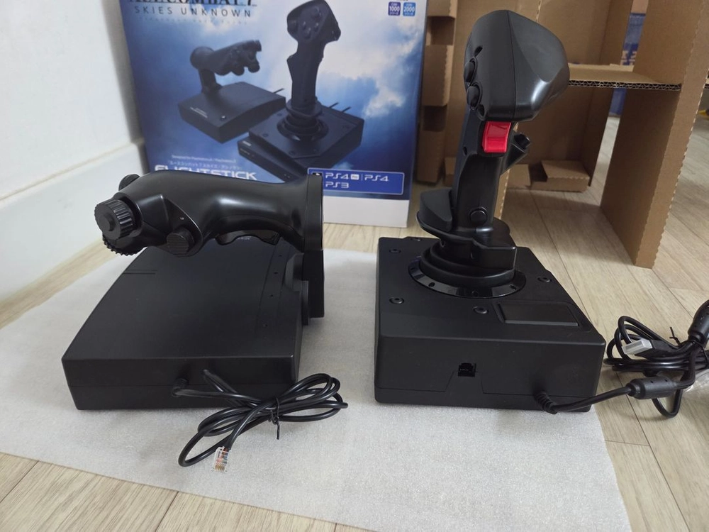 PS345 PC 미사용단순개봉 HORI FLIGHT STICK 호리 플라이트 스틱 에이스콤벳7 에디션 이미지