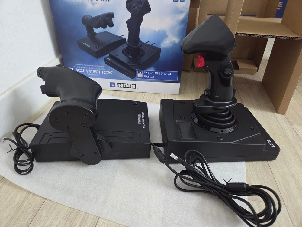 PS345 PC 미사용단순개봉 HORI FLIGHT STICK 호리 플라이트 스틱 에이스콤벳7 에디션 이미지