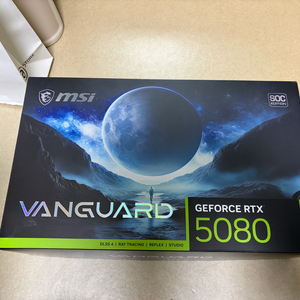 미개봉 단순개봉)MSI RTX 5080 뱅가드 SOC 이미지