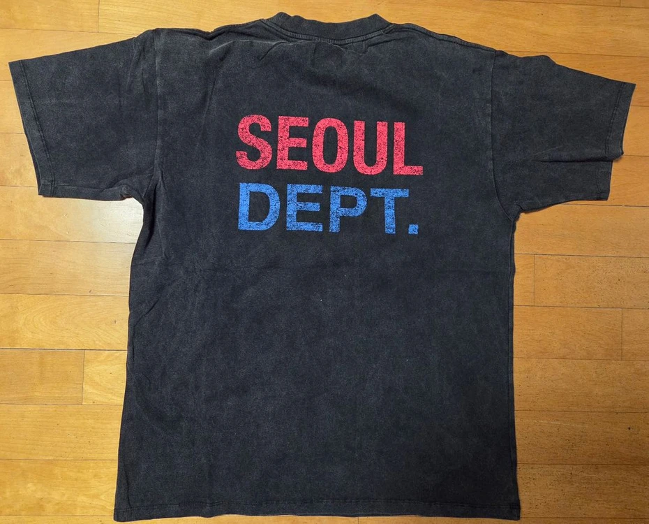 [새상품] GALLERY DEPT. 피그먼트 반팔티 블랙 L 이미지