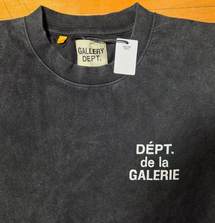 [새상품] GALLERY DEPT. 피그먼트 반팔티 블랙 L 이미지