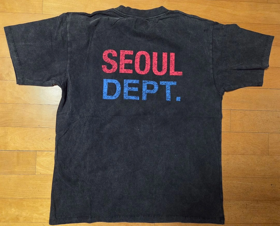 [새상품] GALLERY DEPT. 피그먼트 반팔티 블랙 L 이미지