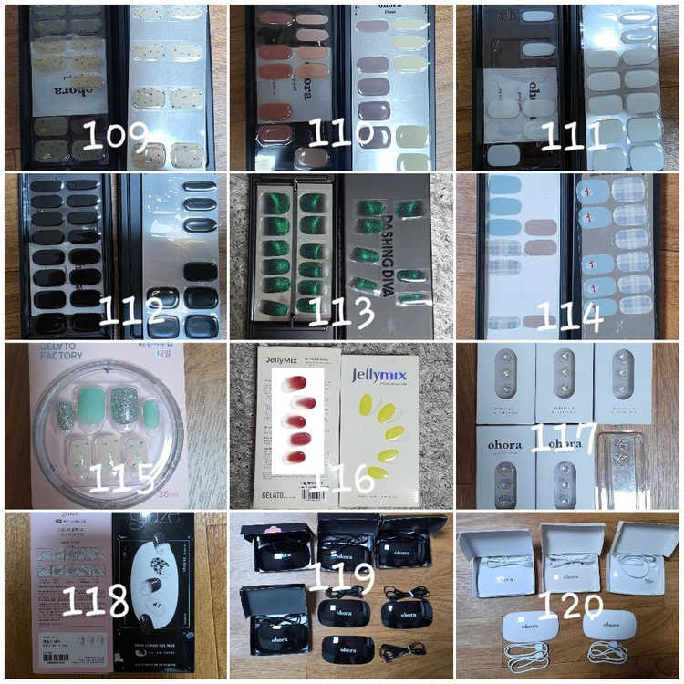 오호라 데싱디바 젤네일 젤페디 중고상품 판매해요 이미지