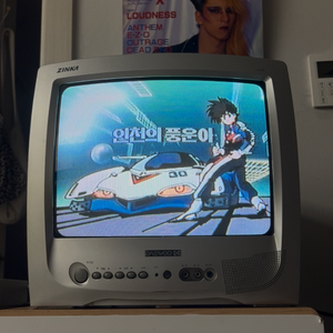 대우 유니크 crt 14인치 브라운관 tv 티비 이미지