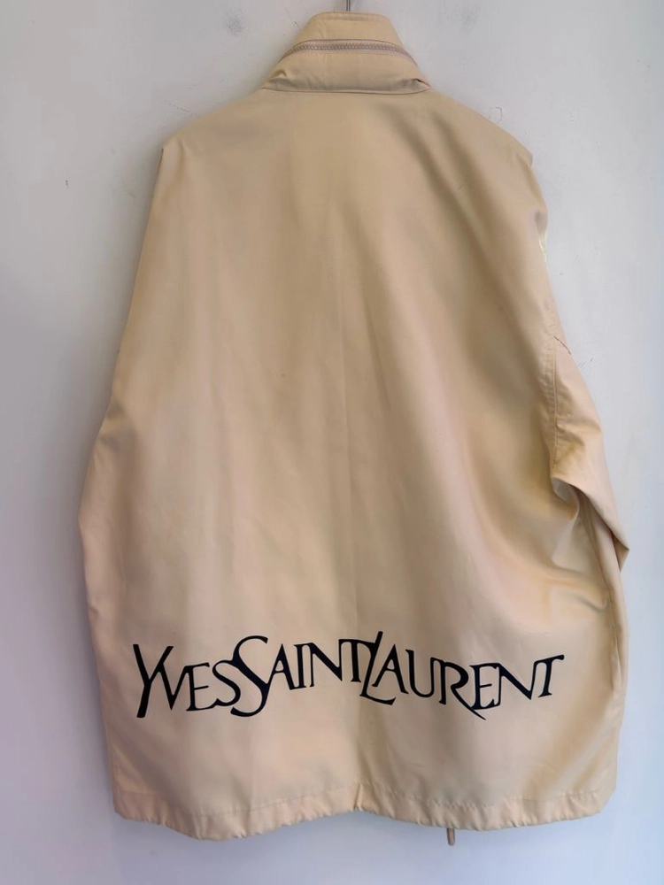 (정품) 생로랑 YSL 백스펠아웃 레몬버터색 윈드브레이커 자켓 이미지
